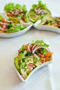 Pan-Seared Salmon with Lime Dressing