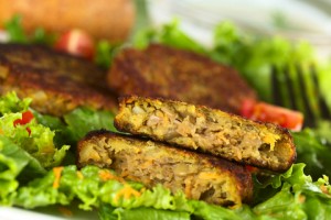 Sprouted Lentil Veggie Burger Recipe