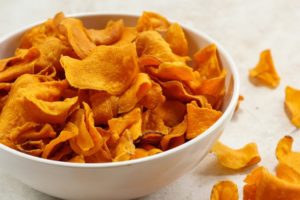 Baked Sweet Potato Chips - Maria Rickert Hong